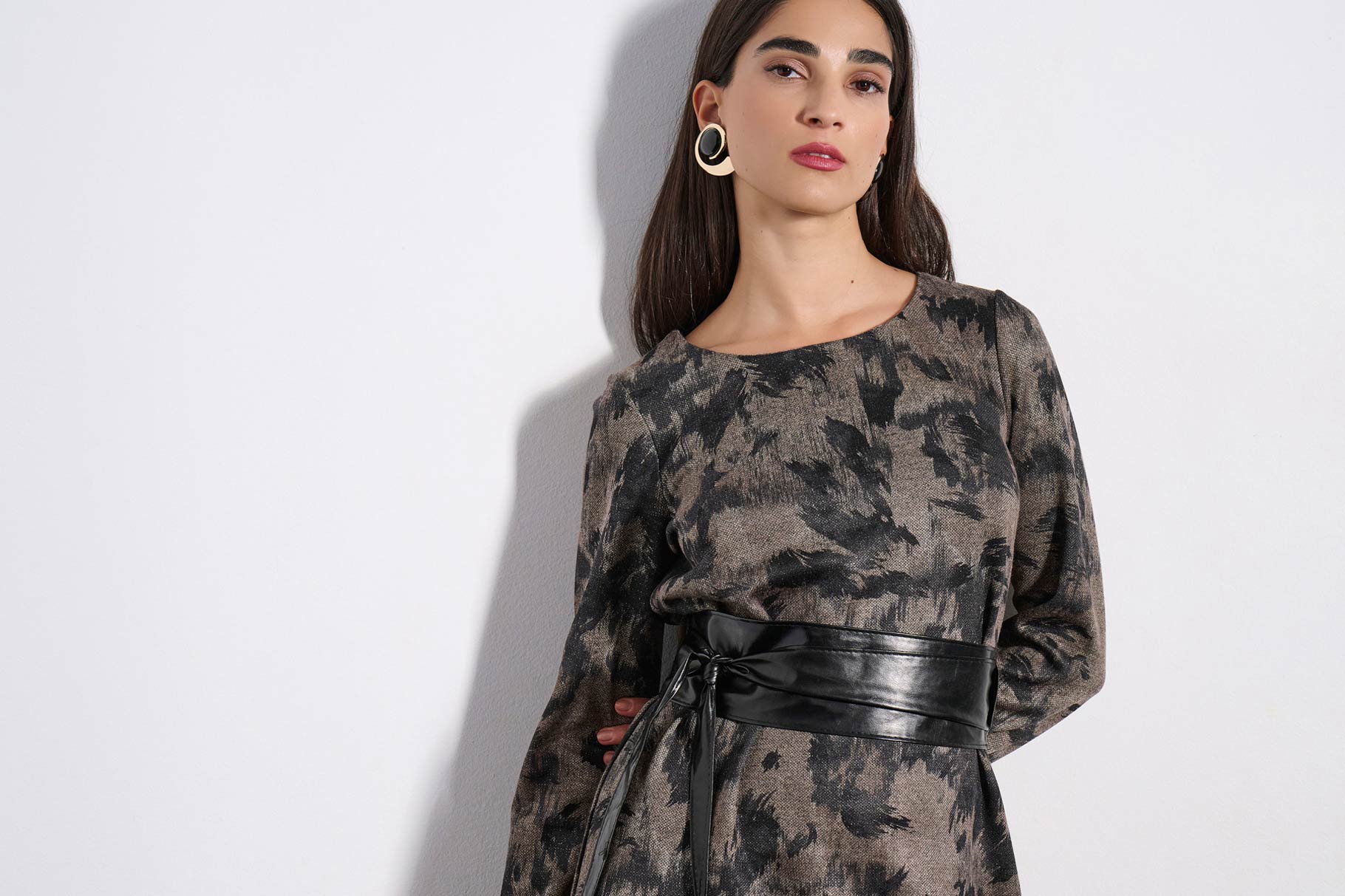 MIDI DRESS 3225929 TAUPE