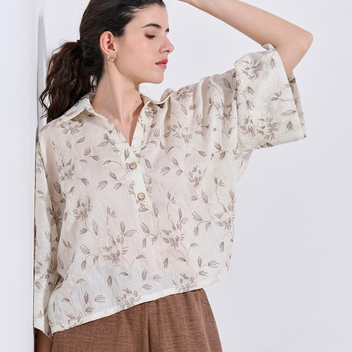 BLOUSE 3126139 OFF WHITE