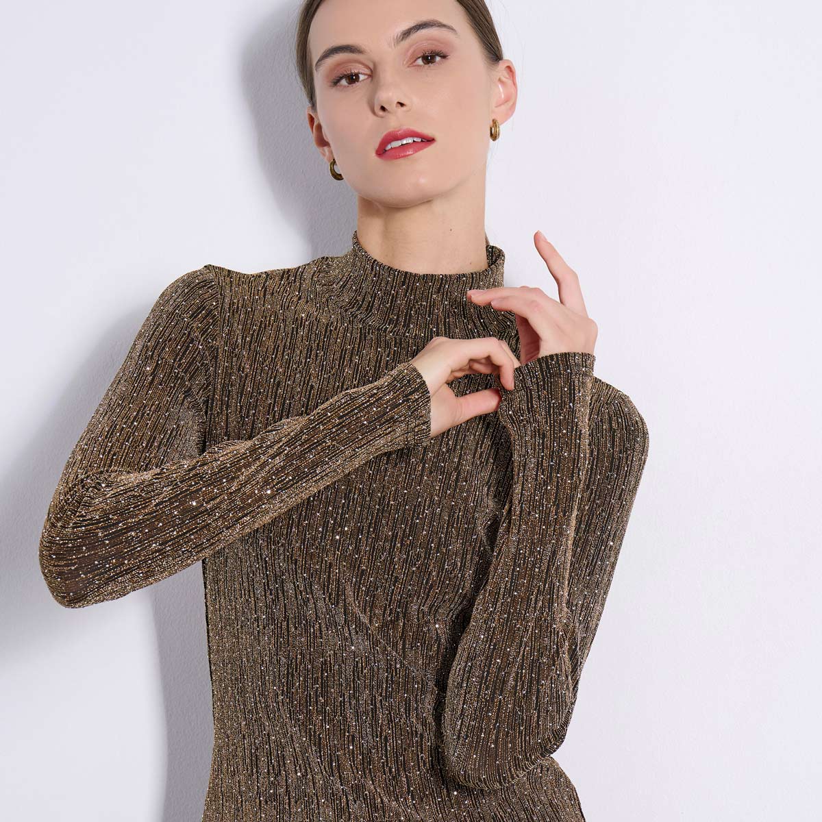 BLOUSE 2225102 CHOCOLATE