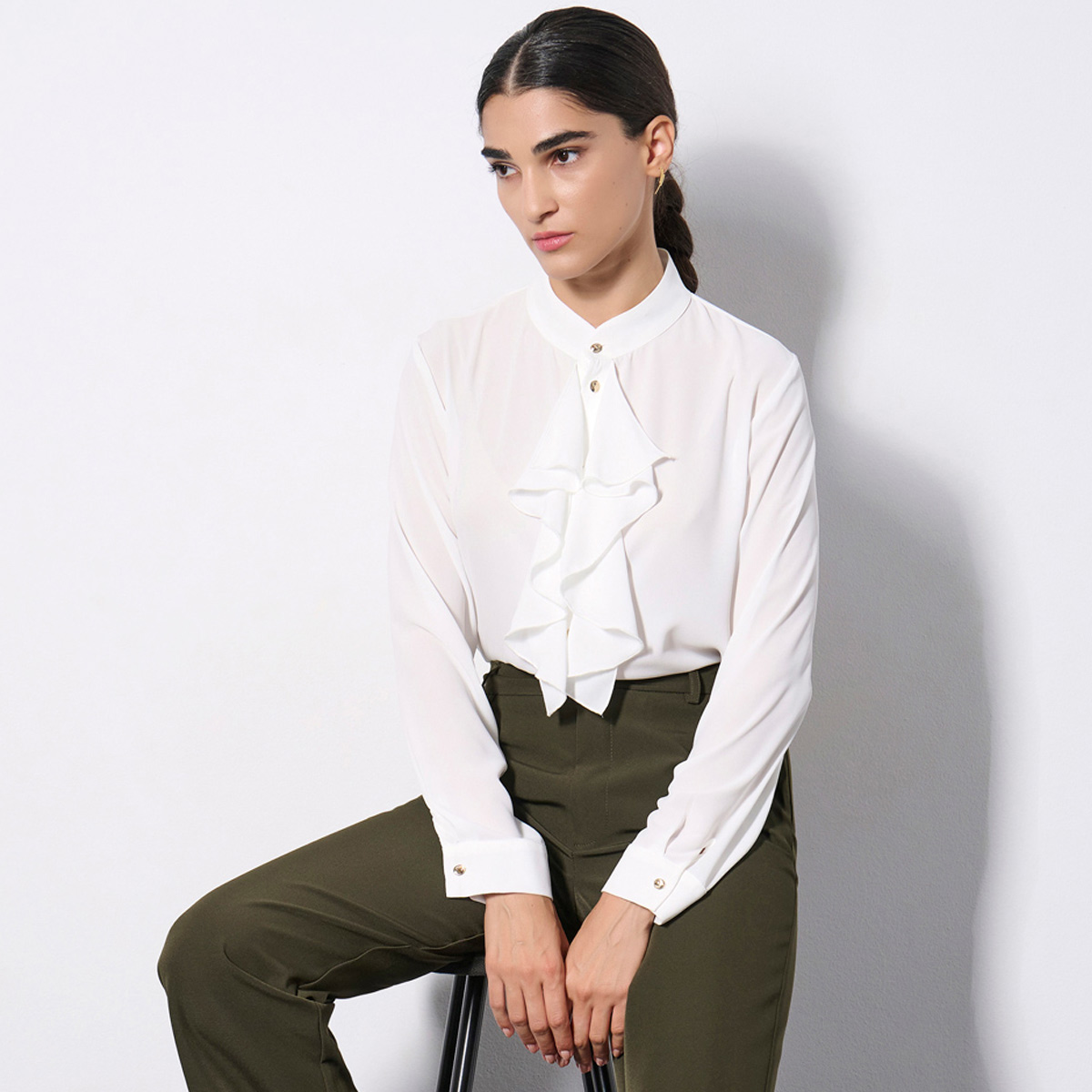 ΠΟΥΚΑΜΙΣΟ 3225816 OFF WHITE