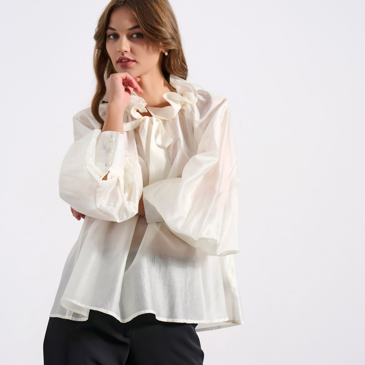 ΜΠΛΟΥΖΑ 3225145 OFF WHITE