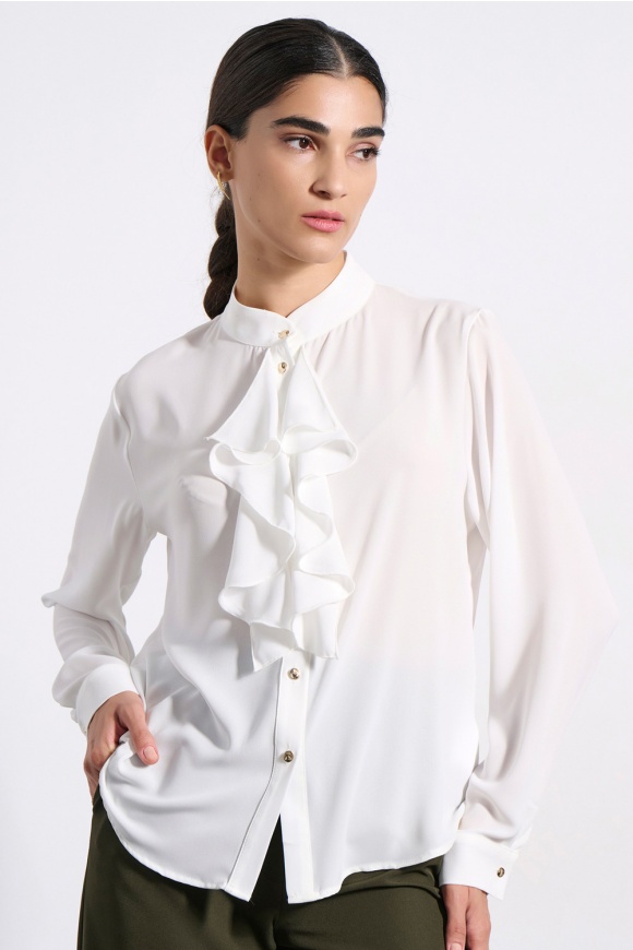 ΠΟΥΚΑΜΙΣΟ 3225816 OFF WHITE