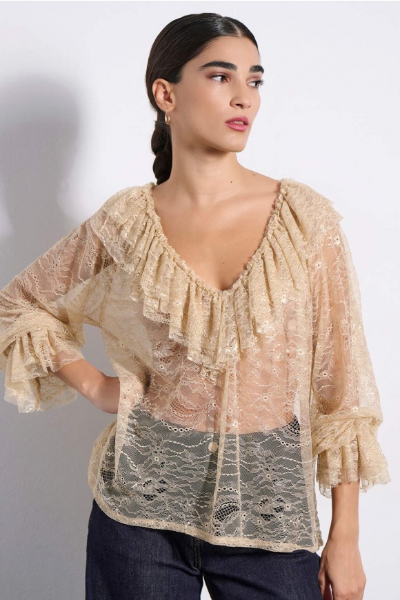 ΜΠΛΟΥΖΑ 3225132 VANILLA