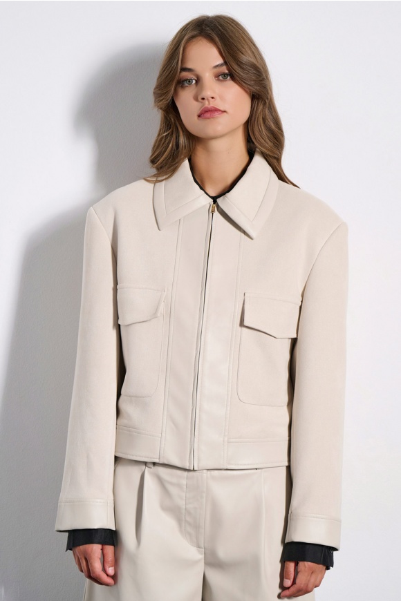 ΤΖΑΚΕΤ 3225522 VANILLA