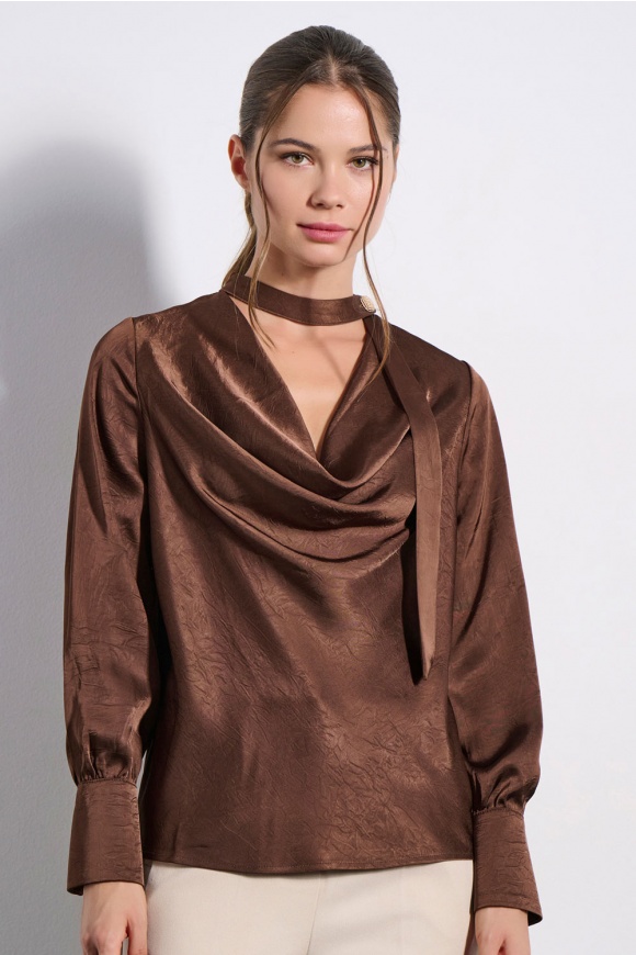 ΜΠΛΟΥΖΑ 2225107 BROWN