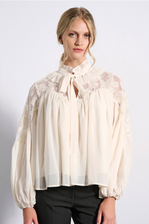 ΜΠΛΟΥΖΑ 2225103 OFF WHITE