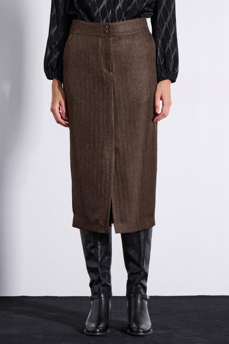 MIDI SKIRT 3225312 BROWN