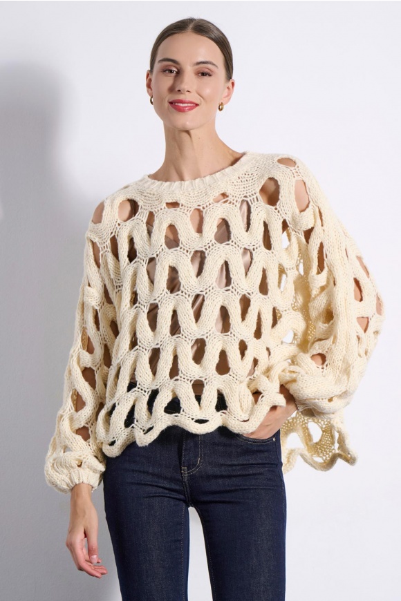 ΠΟΥΛΟΒΕΡ 2225020 OFF WHITE