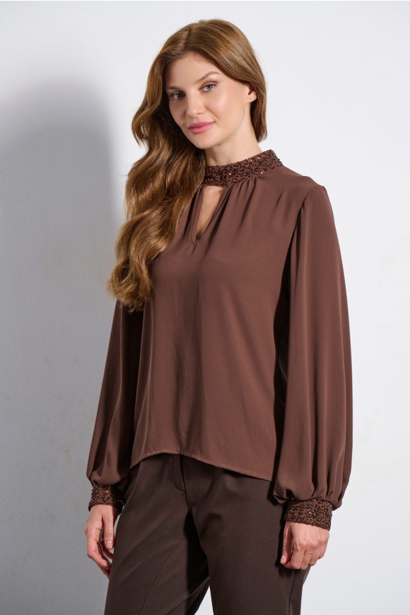 BLOUSE 3225107 CHOCOLATE