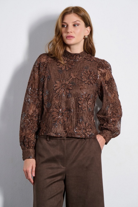 BLOUSE 2225106 CHOCOLATE