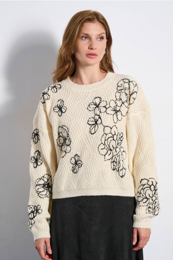 ΠΟΥΛΟΒΕΡ 2225012 OFF WHITE