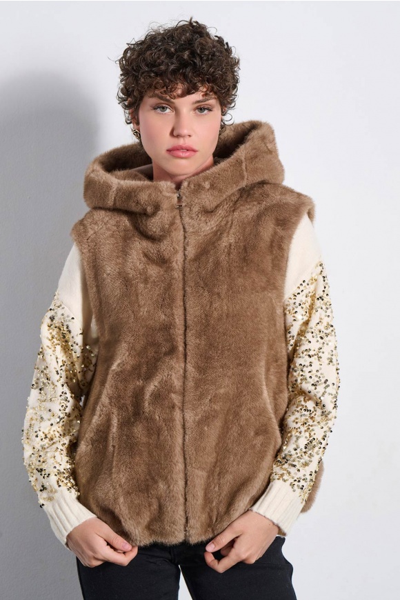 ΓΙΛΕΚΟ / ΣΥΝΘΕΤΙΚΗ ΓΟΥΝΑ 2225514 CHOCOLATE