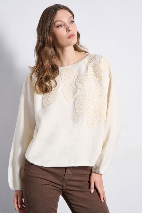 ΠΟΥΛΟΒΕΡ 2225043 OFF WHITE