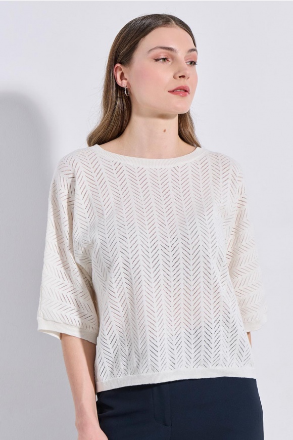 ΜΠΛΟΥΖΑ 2126005 OFF WHITE