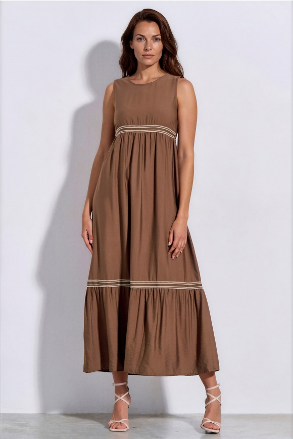 MAXI DRESS 3126930 BROWN